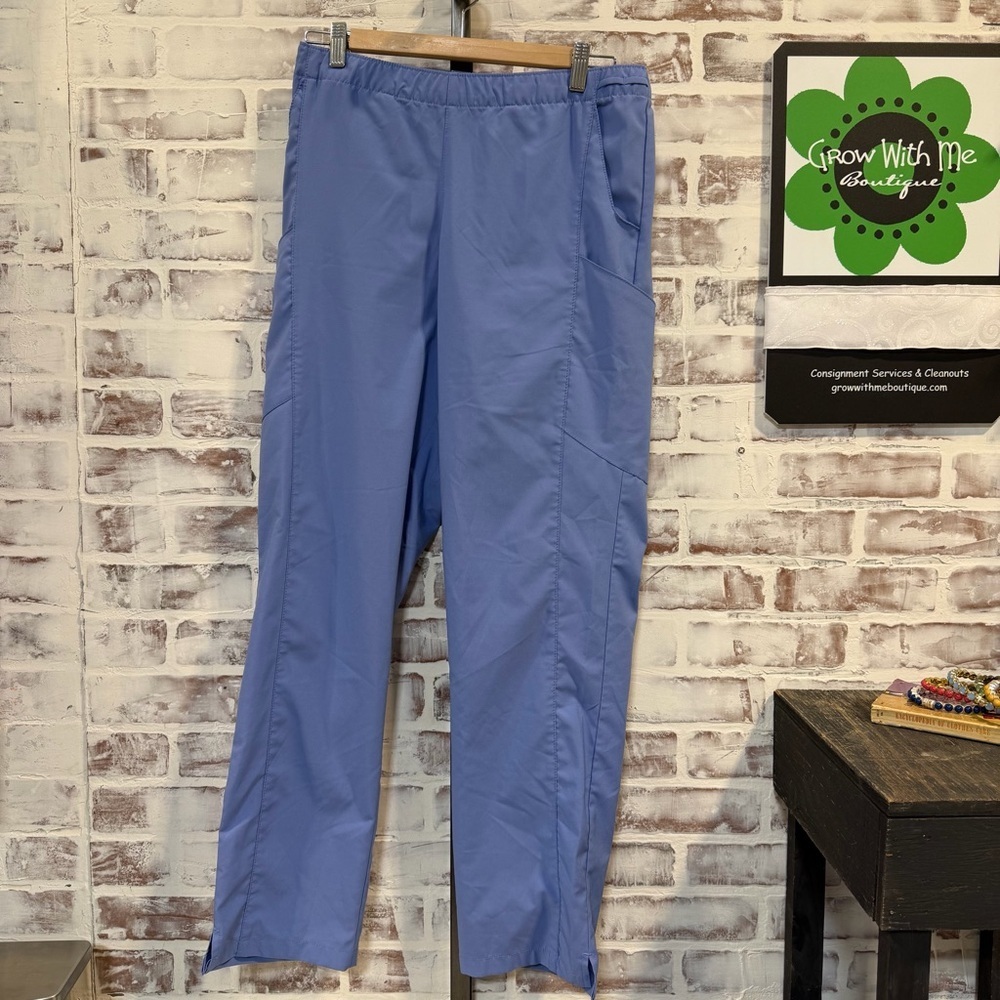 Wink Relaxed Elastic Waist scrubs  Pants - Blue large